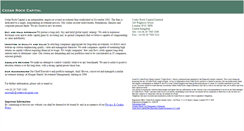 Desktop Screenshot of cedarrockcapital.com